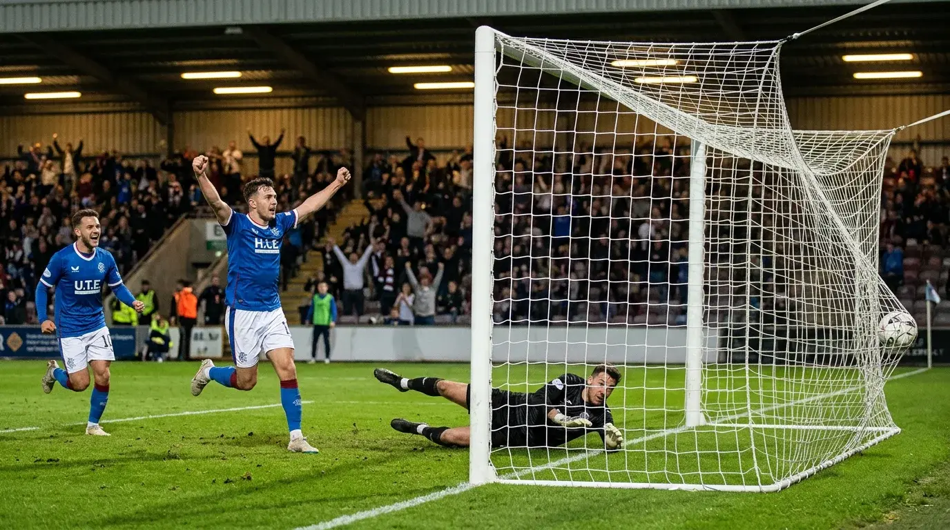 Begge hold scorer — målcelebration efter scoring i fodboldkamp